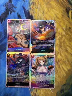 One Piece English Card Lot SR NM 50 Cards Lot - Image 4