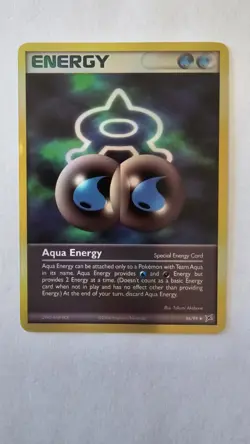 Pokemon Card - Aqua Energy Team Magma vs Team Aqua 86/95 Reverse Holo - Image 1