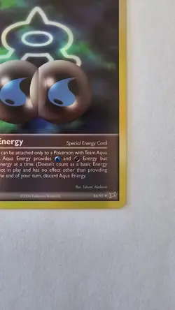 Pokemon Card - Aqua Energy Team Magma vs Team Aqua 86/95 Reverse Holo - Image 4