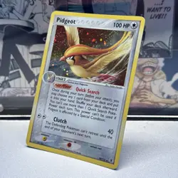 Pidgeot 10/112 Holo EX Firered & Leafgreen Pokemon English Card (MP) - Image 3