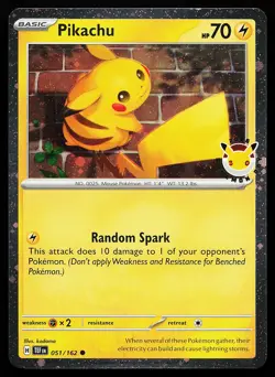Pikachu 051/162 Holo Stamped Pokemon Day 2026 Promo Pokemon Card - Image 1