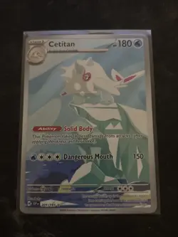 Pokemon Cetitan Holo TCG Card 201/191 Sv08: Surging Sparks Illustration Rare - Image 1