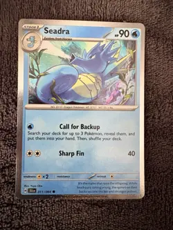 Kingdra ex 131 Sv: Scarlet & Violet Promo Card Holo also seadra and horsea - Image 5