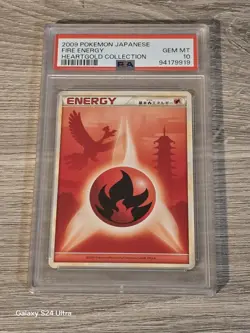 PSA 10 Gem Mint Fire Energy Heartgold Collection 2009 Japanese Card Ho-oh - Image 1