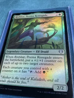 Rishkar, Peema Renegade Legendary Creature Foil MTG #317 - Image 5