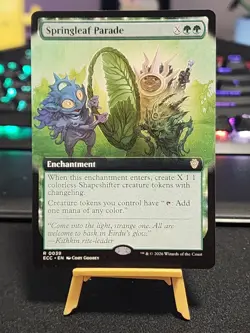 Springleaf Parade (Extended Art) - Lorwyn Eclipsed NM - Image 1