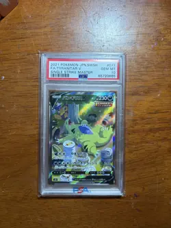 2021 Pokemon Tyranitar V Single Strike Master #077 PSA 10 - Image 1