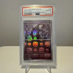 PSA 10 Mewtwo 150/165 Master Ball Reverse Holo Japanese 151 Pokemon GEM MINT - Image 1