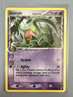 Pokemon 19/100 Grovyle Delta Species Crystal Guardians Non-Holo Rare NP - Image 1