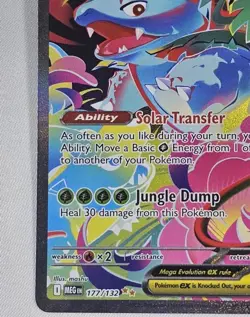 Pokemon Mega Evolution Mega Venusaur Ex Special Illustration Rare #177 *PSA10U* - Image 1