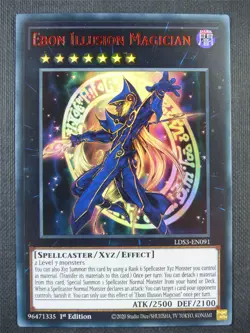Ebon Illusion Magician LDS3 Ultra Rare Red - 1st ed Yugioh Card #8PR - Image 1