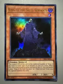 YUGIOH KING OF THE SKULL SERVANTS ASIA ENGLISH CR04-AES18 ULTRA RARE (1ST RUN) - Image 1
