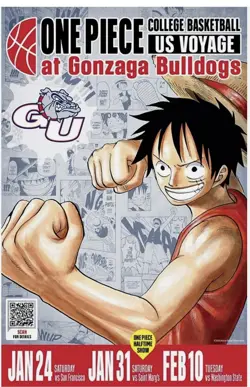 ONE PIECE Monkey D. Luffy College Basketball US Voyage Promo Trading Card - Image 3