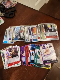 One Piece Card game Bulk Lot Mostly Rare Foil - Image 1