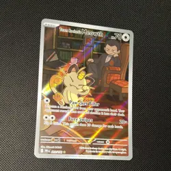 Pokemon TCG Team Rockets Meowth Card 203/182 Destined Rivals - Image 3