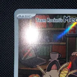 Pokemon TCG Team Rockets Meowth Card 203/182 Destined Rivals - Image 4