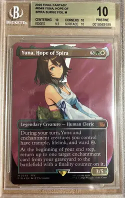 BGS 10 Magic the Gathering MTG Yuna, Hope of Spira Surge Foil 549 Final Fantasy - Image 1
