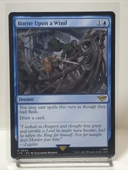 Borne Upon a Wind (Non-foil) Universes Beyond: Lord of the Rings 0044 Rare MTG - Image 1