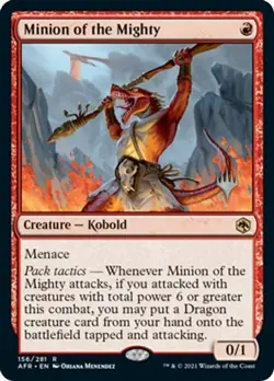 MTG Minion of the Mighty - Foil - Promo Pack, Promo Pack, Lightly Played, Englis - Image 1