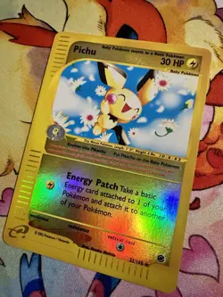 Pokemon TCG Pichu 22/165 Rare REVERSE HOLO Expedition SEE PHOTOS - Image 2