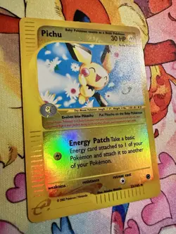 Pokemon TCG Pichu 22/165 Rare REVERSE HOLO Expedition SEE PHOTOS - Image 3
