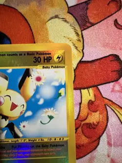 Pokemon TCG Pichu 22/165 Rare REVERSE HOLO Expedition SEE PHOTOS - Image 5