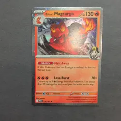 Pokemon Destined Rivals - 036/182 Ethan's Magcargo Cosmos Holo EXCLUSIVE - Image 1