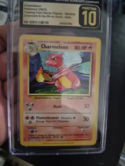 Chameleon CGC Pristine 10 (002/034) Base Set Unlimited English Pokemon TCG - Image 1