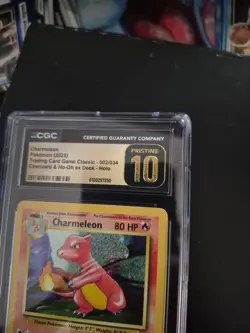 Chameleon CGC Pristine 10 (002/034) Base Set Unlimited English Pokemon TCG - Image 3
