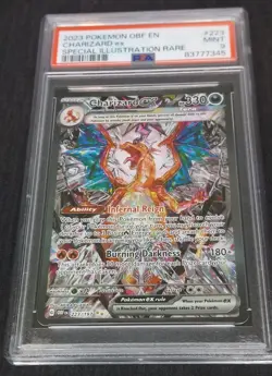 2023 Pokemon OBF EN Charizard Ex Tera Illustration Rare PSA 9 💎 - Image 1