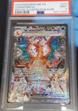 2023 Pokemon OBF EN Charizard Ex Tera Illustration Rare PSA 9 💎 - Image 2