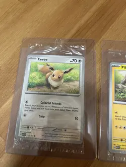 Pikachu 25/165 & Eevee 133/165 - Pokemon Together Promo - Sealed - Image 3