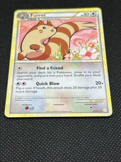 Pokemon Tcg Furret 21/123 2010 HeartGold SoulSilver Non Holo - Image 3