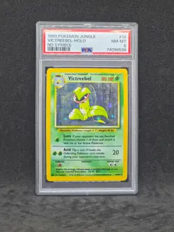 Pokemon Jungle Victreebel No Symbol Error 14/64 (PSA 8) - Image 1