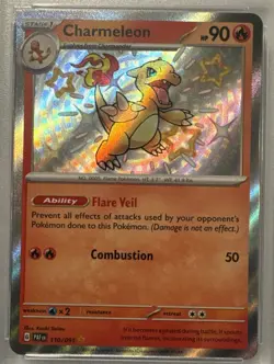 PSA 9 Charmeleon Shiny Baby Rare #110/091 2024 Pokemon Paldean Fates - Image 3