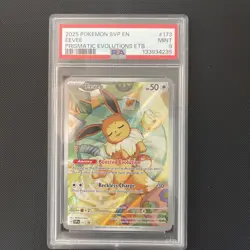 2025 POKEMON SVP EN-SV BLACK STAR PROMO #173 EEVEE PSA 9 - Image 1