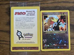 Pokemon Wotc Black Star Promo #34 Sealed ENTEI + open #34Entei,,,not played - Image 1