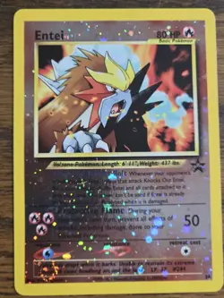 Pokemon Wotc Black Star Promo #34 Sealed ENTEI + open #34Entei,,,not played - Image 2