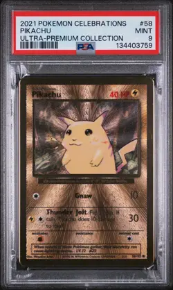 2021 POKEMON #4 CHARIZARD #58 PIKACHU CELEBRATIONS PSA 9 MINT 25. BASE SET - Image 4