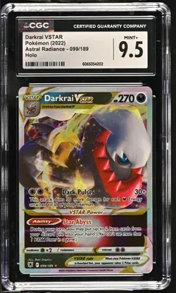 2022 POKEMON ASTRAL RADIANCE DARKRAI VSTAR CGC 9.5 - Image 1