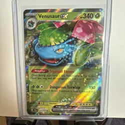 Venusaur ex 001/142 Double Rare - Sv07: Stellar Crown Pokemon - NM - Image 1