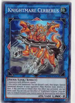 Flames of Destruction Super Rare MP FLOD-EN045 Knightmare Cerberus - Image 1