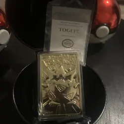1999 Pokemon 23k Gold Plated Trading Card Togepi Pokeball Burger King Blue - Image 1