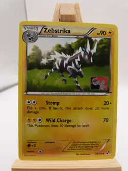Pokemon Promo Card : Zebstrika 42/114 (Play Logo) (Black & White Base Set) - Image 1