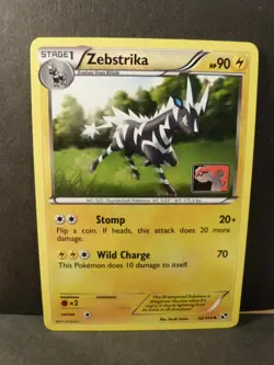 Pokemon Promo Card : Zebstrika 42/114 (Play Logo) (Black & White Base Set) - Image 2