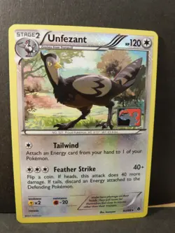 Pokemon Promo Card : Unfezant 82/98 (Play Logo) (Emerging Powers Set) - Image 2