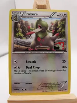 Pokemon Promo Card : Fraxure 87/101 (Play Logo) (Noble Victories Set) - Image 1