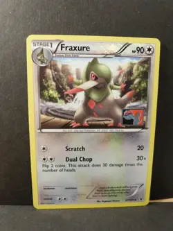 Pokemon Promo Card : Fraxure 87/101 (Play Logo) (Noble Victories Set) - Image 2