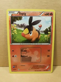 Pokemon Promo Card : Tepig 15/114 (Pokesball / Crosshatch)(BW Base Set) - Image 1