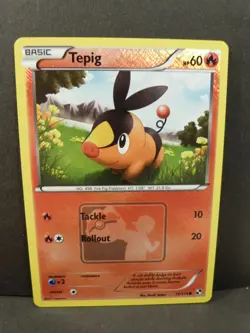 Pokemon Promo Card : Tepig 15/114 (Pokesball / Crosshatch)(BW Base Set) - Image 3